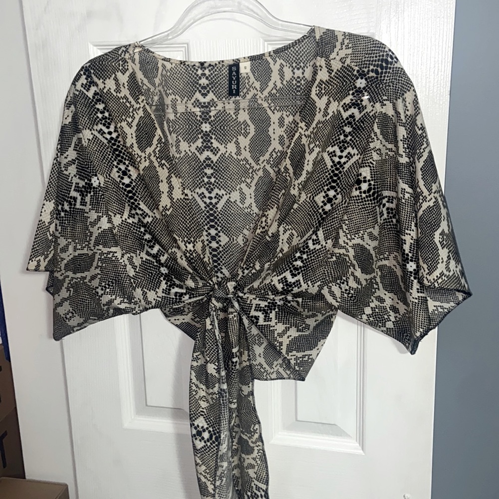 Snake skin printed shirt!